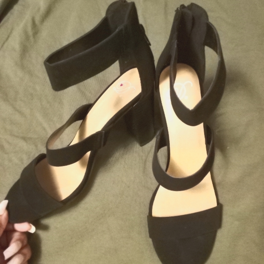 Black high heels